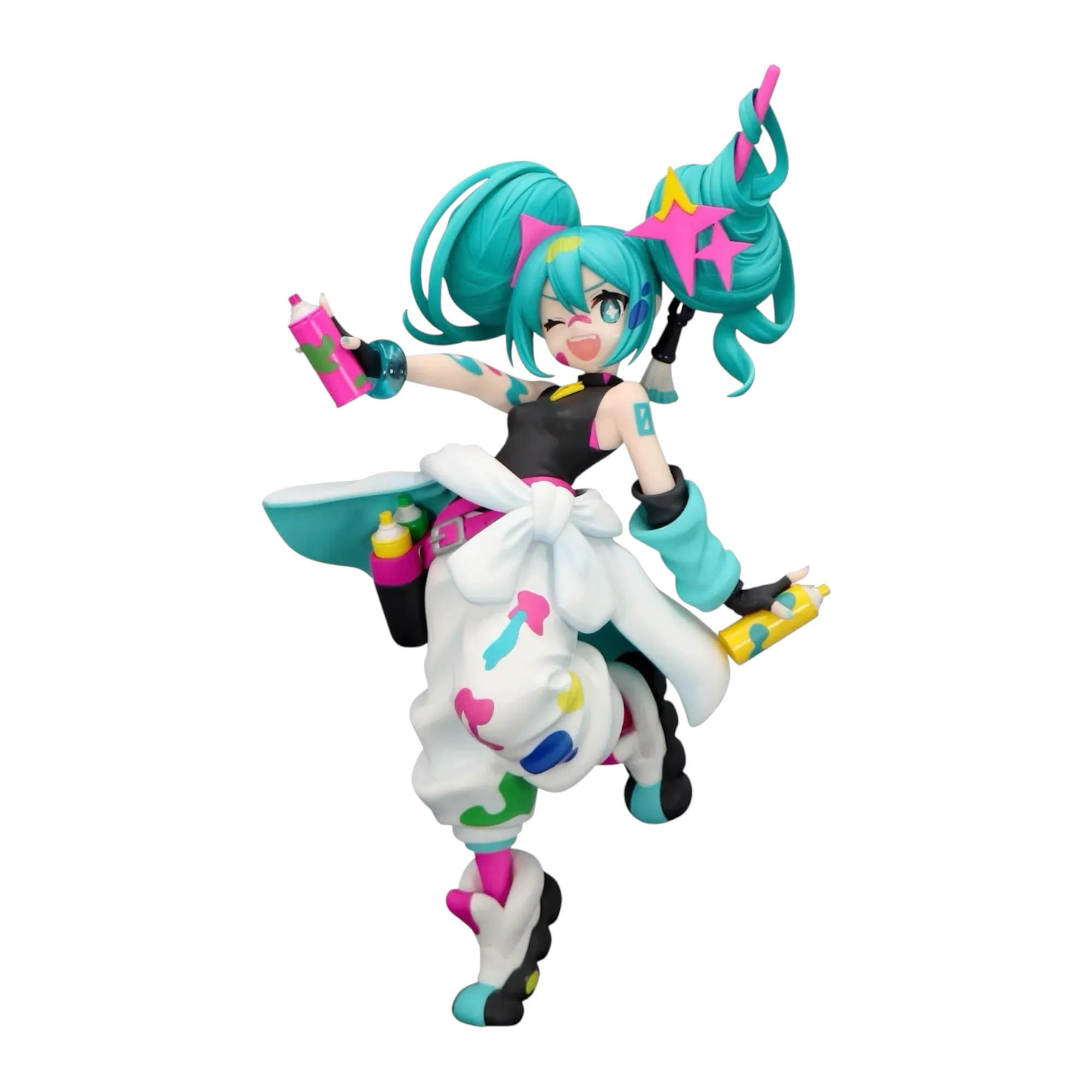 Аніме фігурка Хацуне Міку (Hatsune Miku Paint Girl Ver.) — Вокалоїд (Vocaloid), серія Trio-Try-iT, 23 см