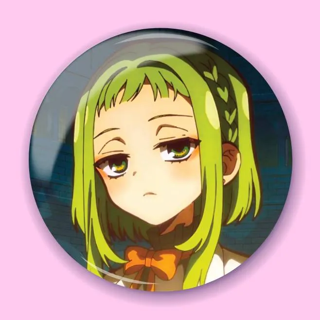Аніме значок Туалетний привид Ханако (Toilet-bound Hanako-kun) 9, 56 мм