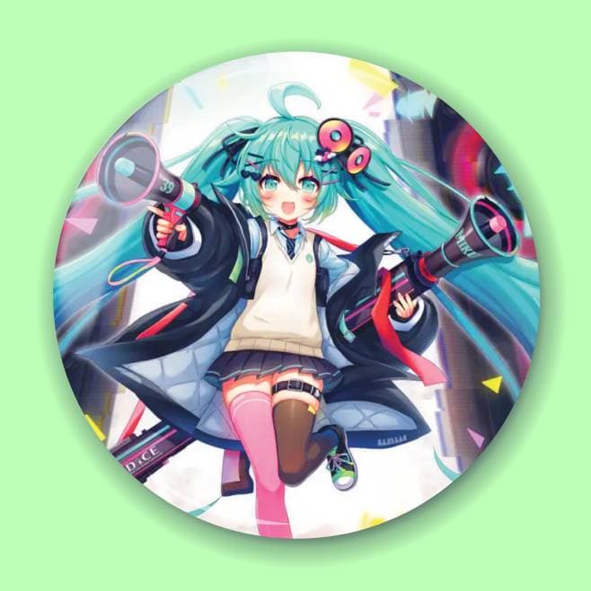 Аніме значок Хацуне Міку (Hatsune Miku) — Хацуне Міку (Hatsune Miku) Piapro Characters 33, 56 мм