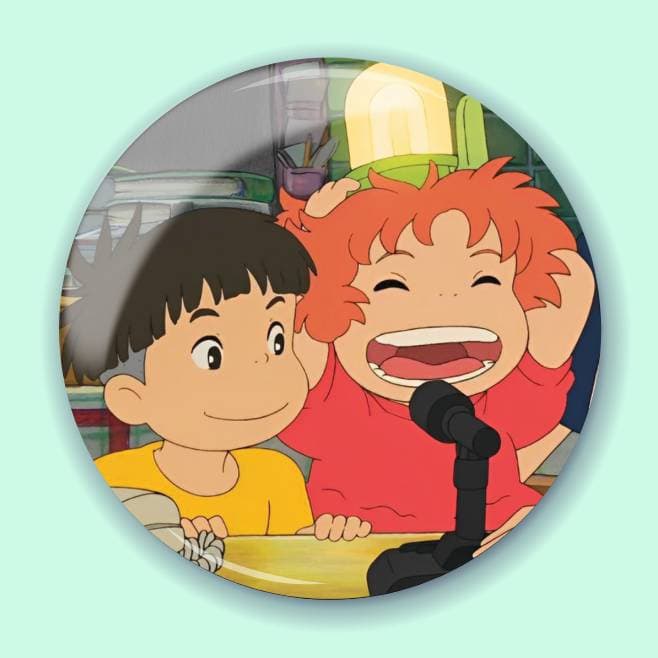 Аніме значок Поньо на кручі (Ponyo on the Cliff) 1, 56 мм, глянець
