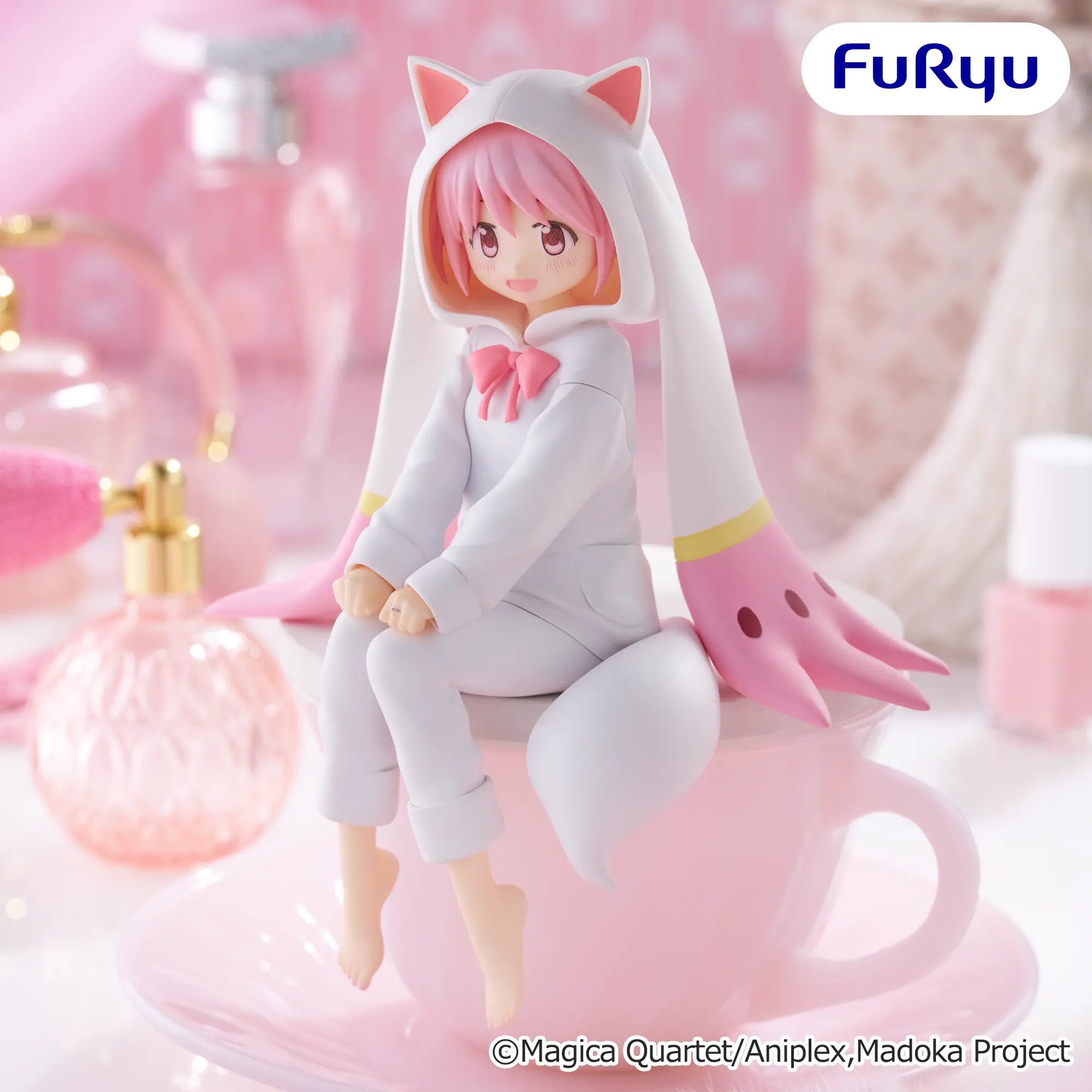 Аніме фігурка Мадока Канаме (Madoka Kaname Kyubey Themed Nightwear Ver.) — Дівчинка-чарівниця Мадока Маґіка (Puella Magi Madoka Magica), серія Noodle Stopper, 15 см 3