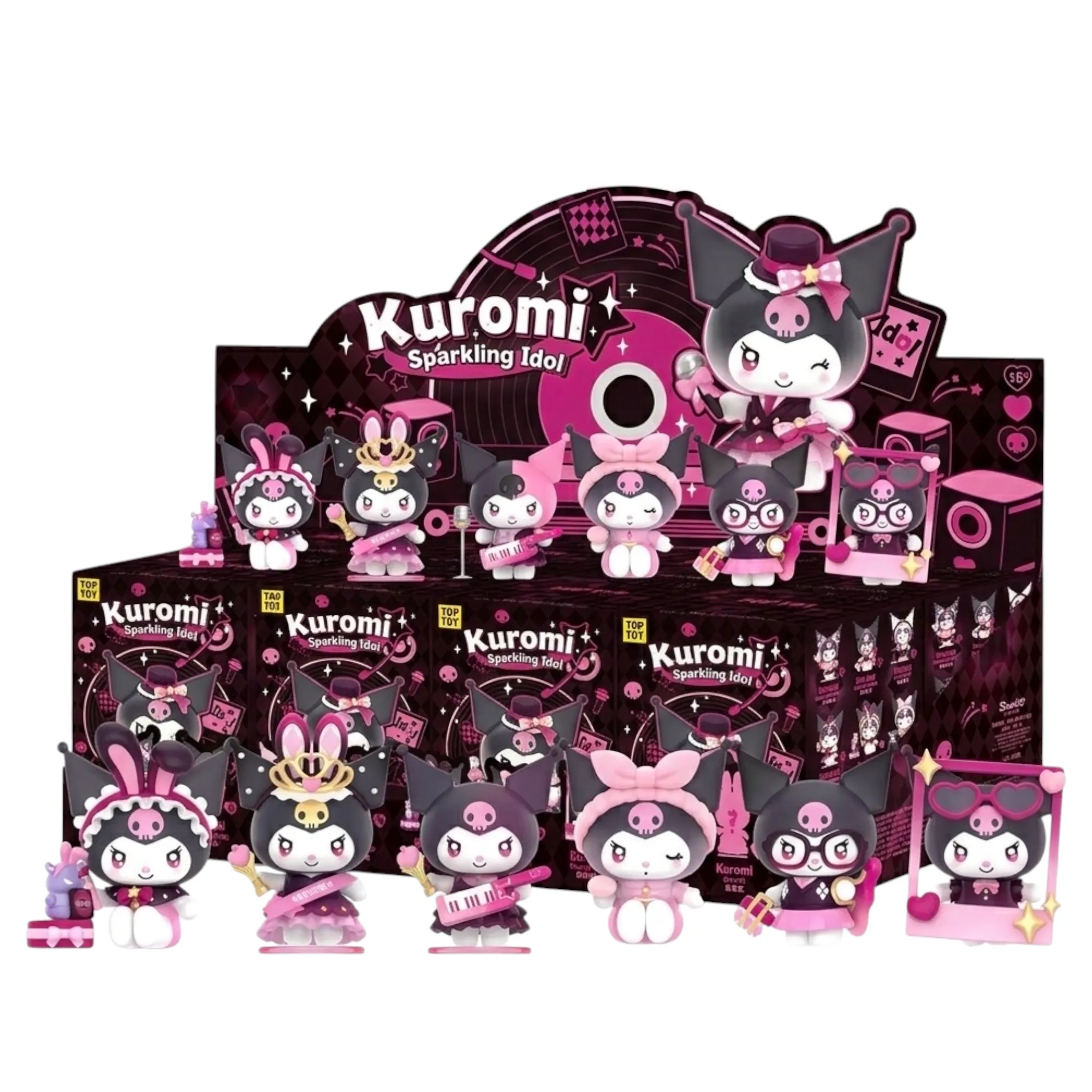 Аніме фігурка-сюрприз Куромі (Kuromi) — Sanrio, Sparking Idol Series, Blind Box, Top Toy