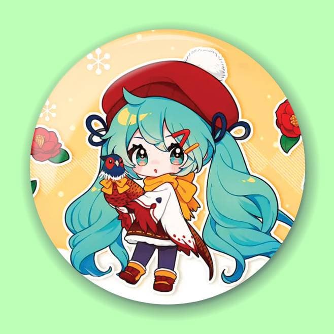 Аніме значок Хацуне Міку (Hatsune Miku) — Хацуне Міку (Hatsune Miku) Piapro Characters 40, 56 мм