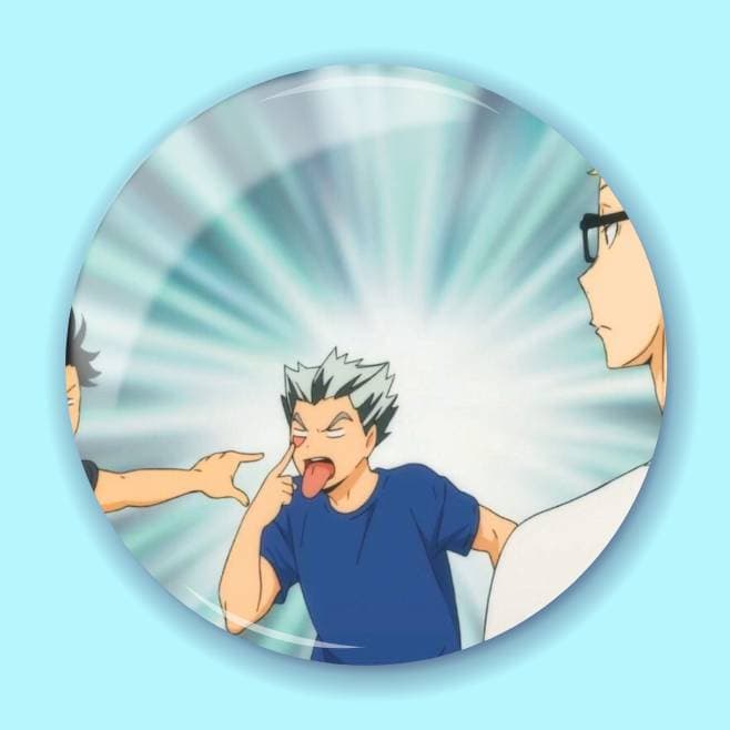 Аніме значок Волейбол (Haikyuu!!) 53, 56 мм, глянець