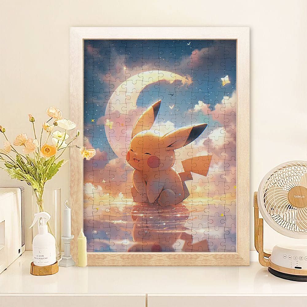 Деревʼяний пазл з рамкою по аніме Pokémon