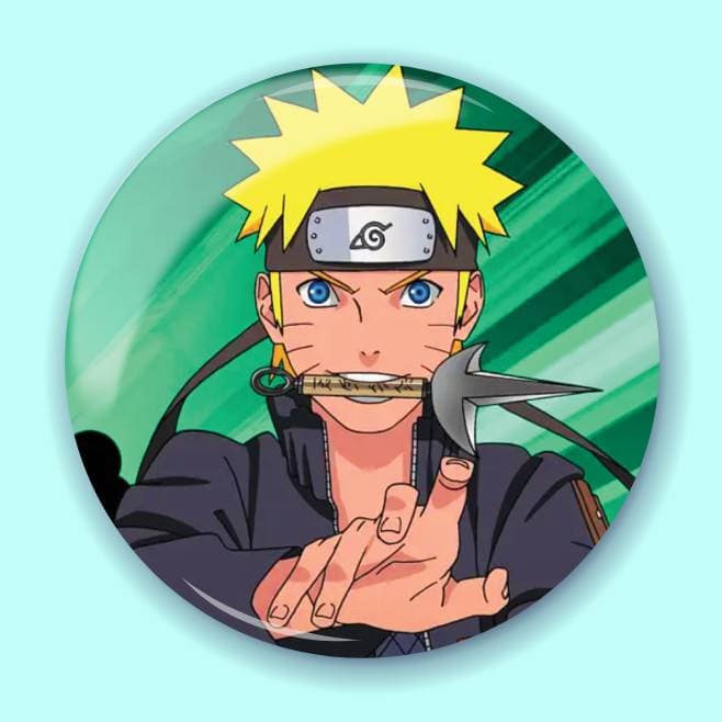 Аніме значок Наруто (Naruto) 1, 56 мм, глянець