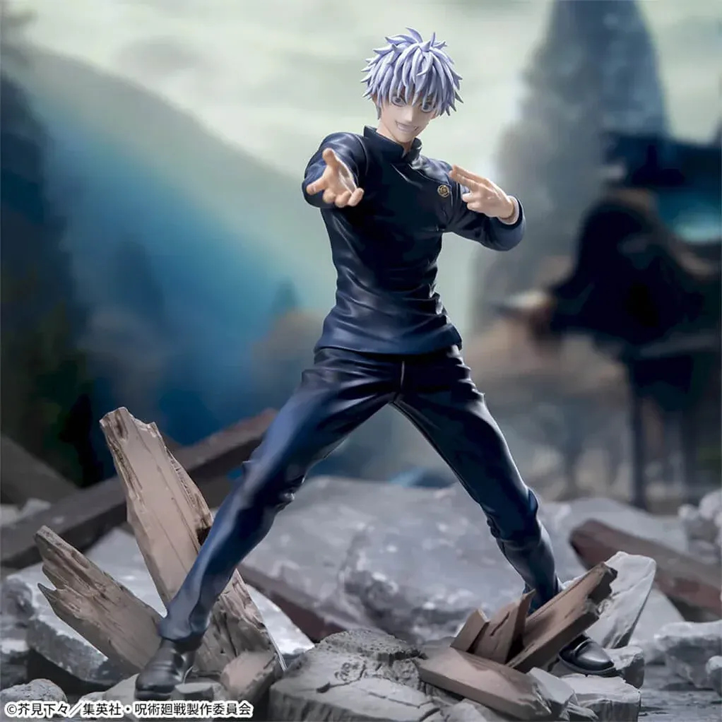 Аніме фігурка Сатору Ґоджо (Satoru Gojo) — Магічна битва (Jujutsu Kaisen), Luminasta, Fierce Battle, 15 см 3