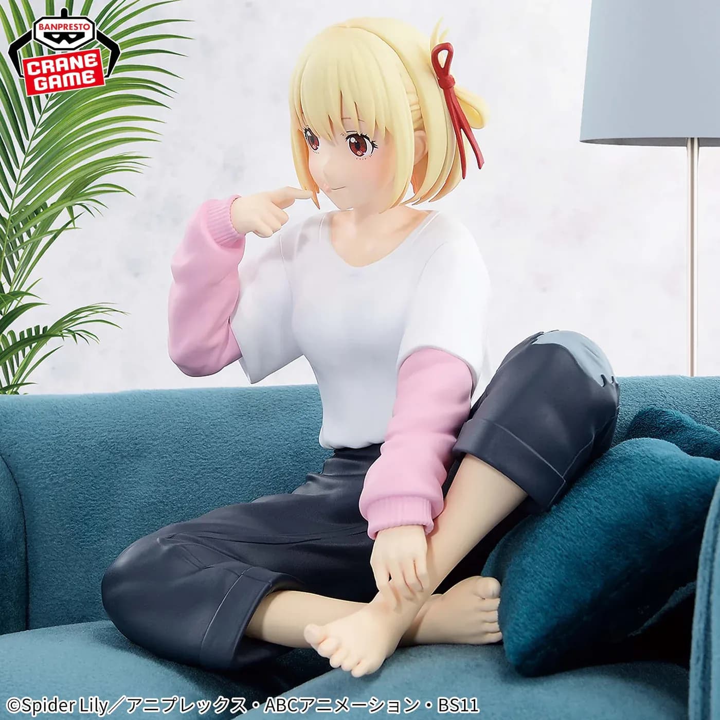Аніме фігурка Чісато Нішікіґі (Chisato Nishikigi) RELAX TIME Banpresto — Лікоріс Рекоіл (Lycorice Recoil), 11 см 4