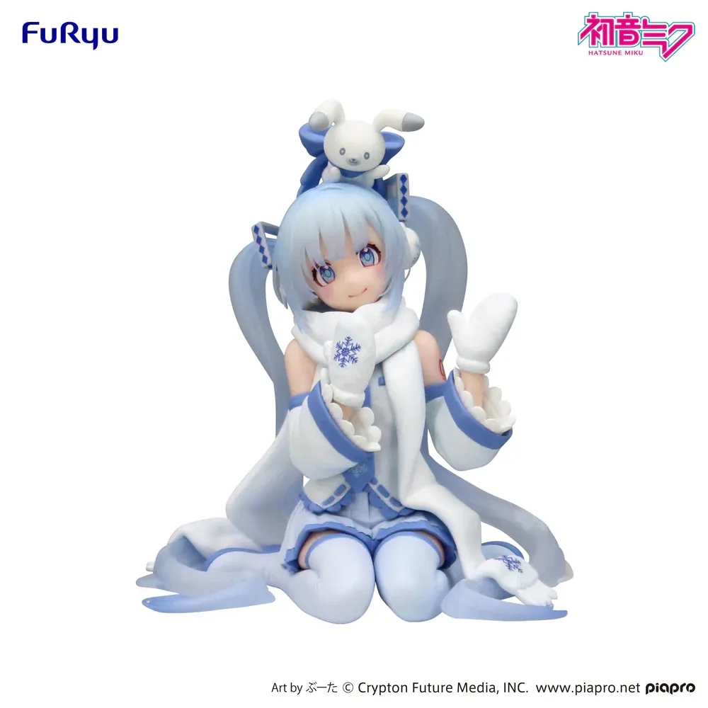 Аніме фігурка Сноу Міку (Snow Miku) Sky Town 10th Ver. Noodle Stopper Furyu — Хацуне Міку (Hatsune Miku), 15 см 5