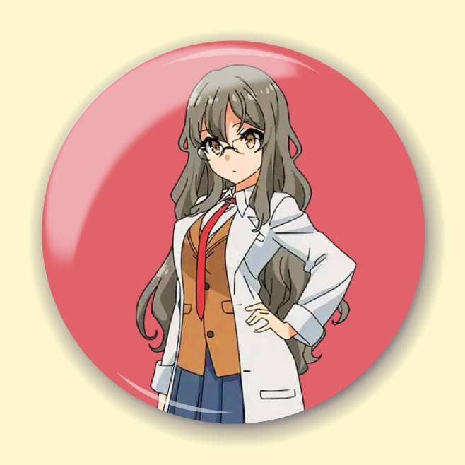 Аніме значок Негідники не мріють про шляхетних кроличок (Rascal Does Not Dream of Bunny Girl Senpai) 20, 56 мм