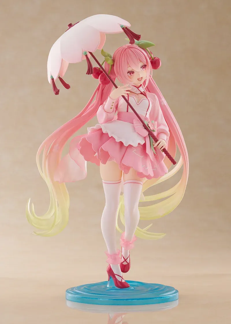 Аніме фігурка Хацуне Міку (Hatsune Miku) — Вокалоїд (Vocaloid), Artist MasterPiece+ Sakura Dress Ver., Taito, 21 см 5