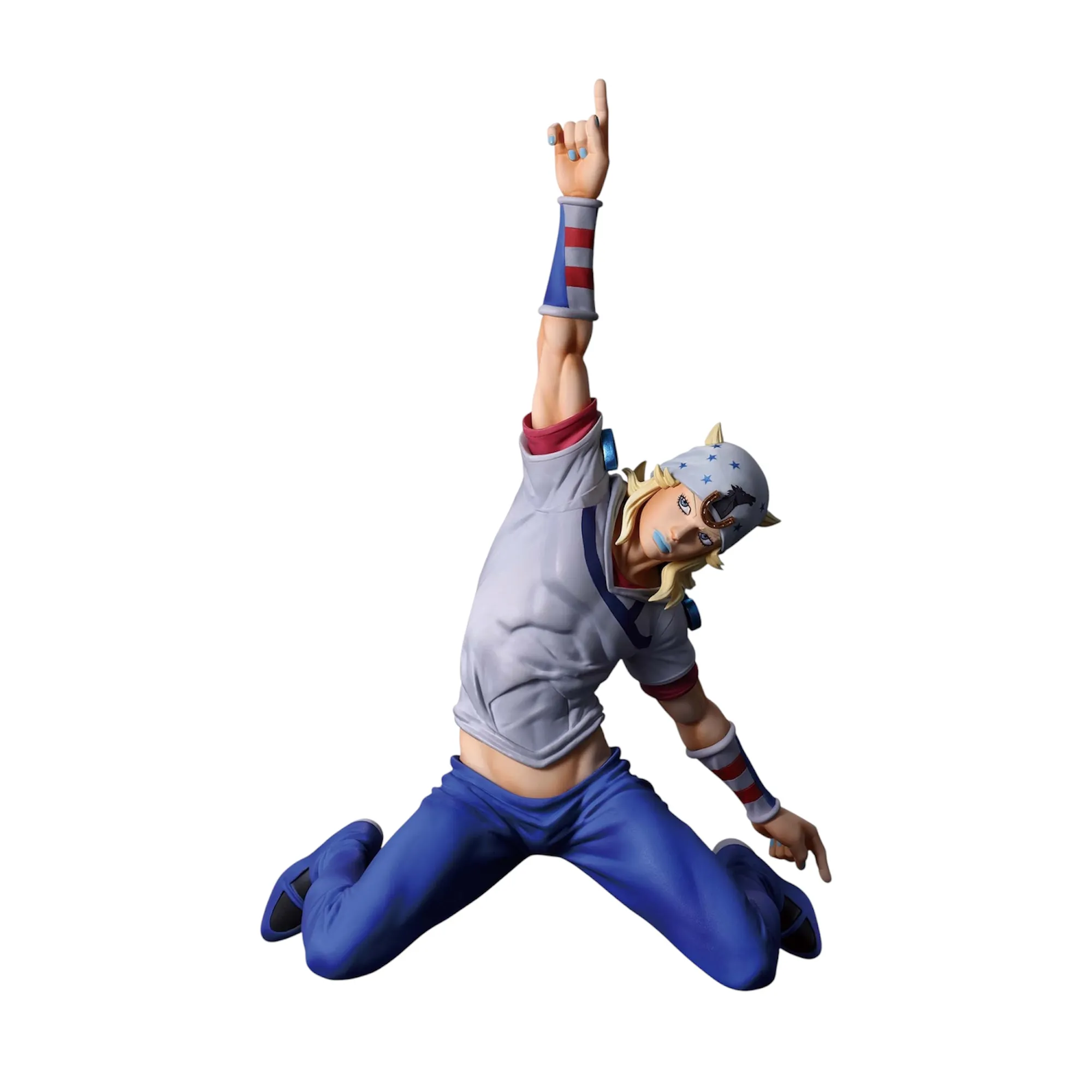 Аніме фігурка Джоні Джостар (Johnny Joestar) — Неімовірні пригоди ДжоДжо: Сталева куля (JoJo's Bizarre Adventure: Steel Ball Run), серія Mometria 18 см