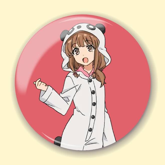 Аніме значок Негідники не мріють про шляхетних кроличок (Rascal Does Not Dream of Bunny Girl Senpai) 21, 56 мм, глянець
