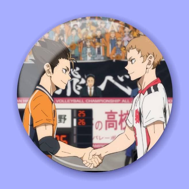 Аніме значок Волейбол (Haikyuu!!) 93, 56 мм, Глянець