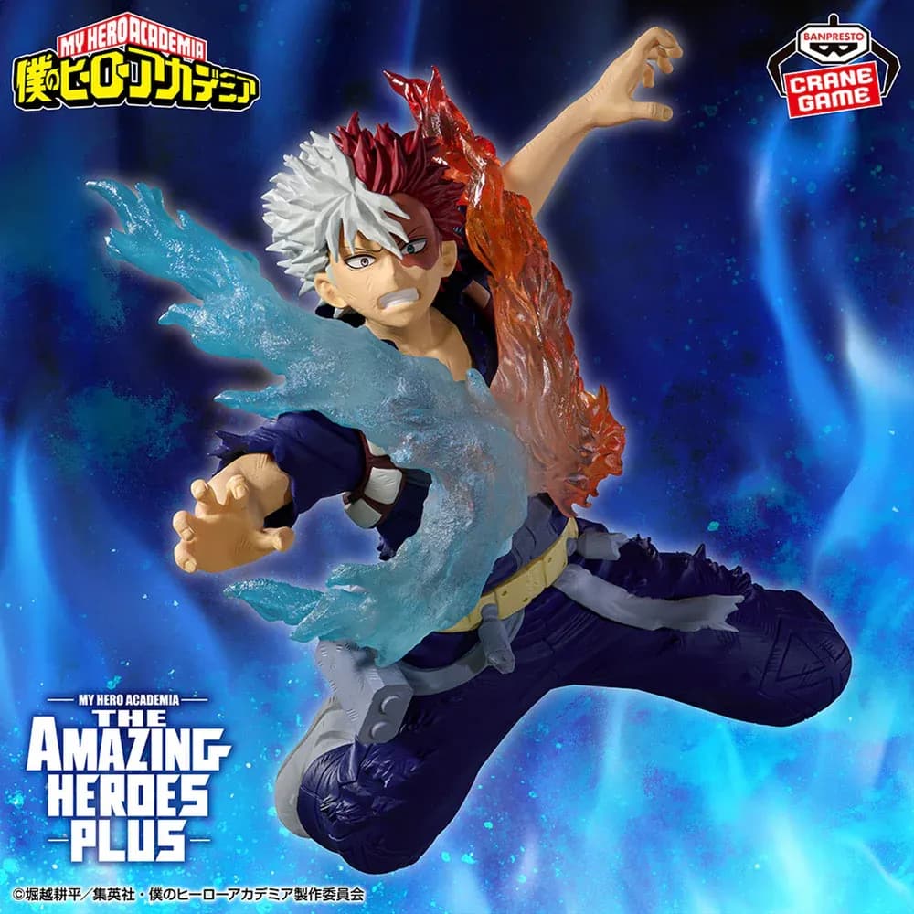 Аніме фігурка Шото Тодорокі (Shoto Todoroki) The Amazing Heroes Plus III Banpresto — Моя геройська академія (My Hero Academia), 15 см 2