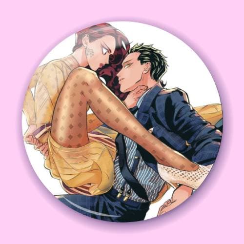 Аніме значок В наступному житті краще бути незнайомцями (Yakuza Fiance) 4, 56 мм, Глянець