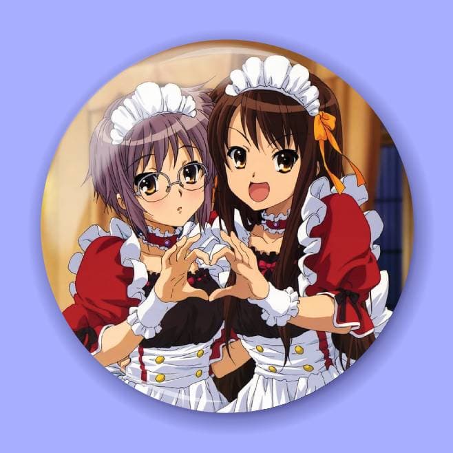 Аніме значок Меланхолія Харухі Судзумії (The Melancholy of Haruhi Suzumiya) 17, 56 мм