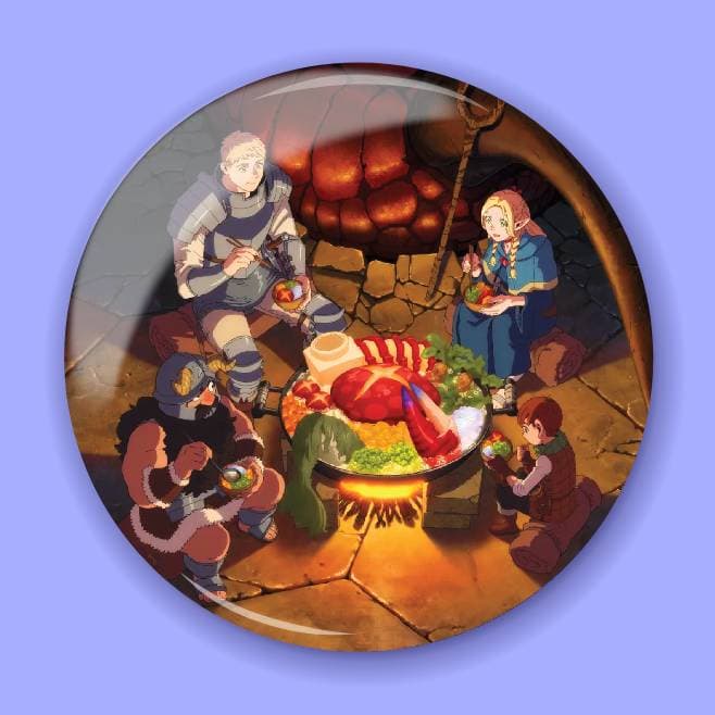 Аніме значок Смаколики з підземелля (Delicious in Dungeon) 45, 56 мм