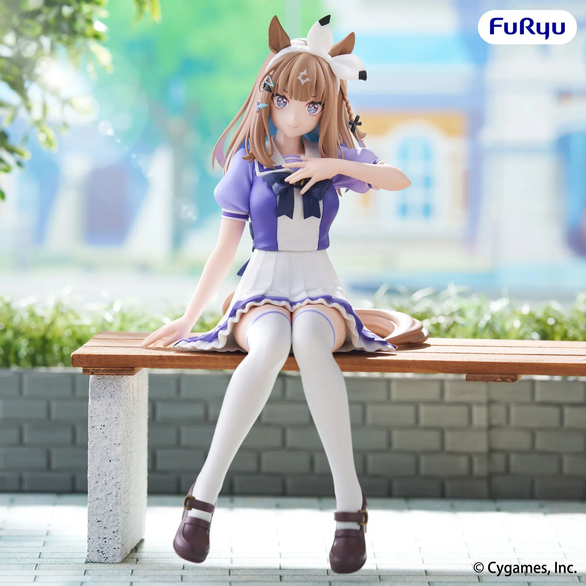Аніме фігурка Алмонд Ай (Almond Eye) — Кобилички: Доленосне дербі (Umamusume: Pretty Derby), серія Noodle Stopper Figure, 16 см, виробник FuRyu 2