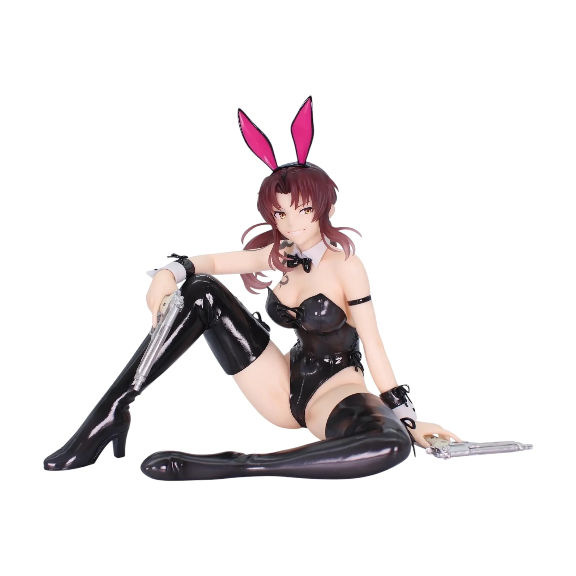 Аніме фігурка Реві (Revy: Bunny Ver.) — Пірати Чорної лагуни (Black Lagoon), серія One-Seventh Carat, 16 см, виробник System Service