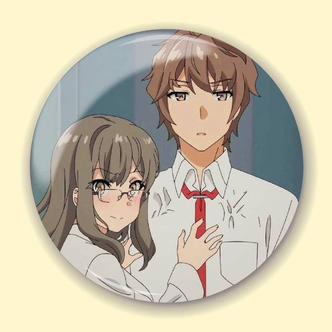 Аніме значок Негідники не мріють про шляхетних кроличок (Rascal Does Not Dream of Bunny Girl Senpai) 6, 56 мм, глянець
