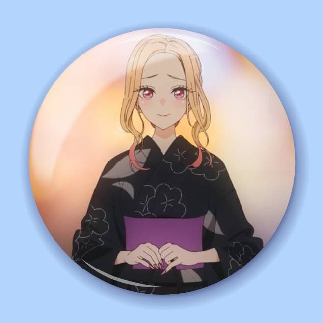 Аніме значок Ця порцелянова лялечка закохалася (My Dress-Up Darling) 42, 56 мм, глянець