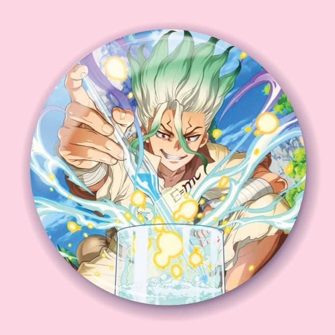 Аніме значок Доктор Стоун (Dr. Stone) 8, 56 мм