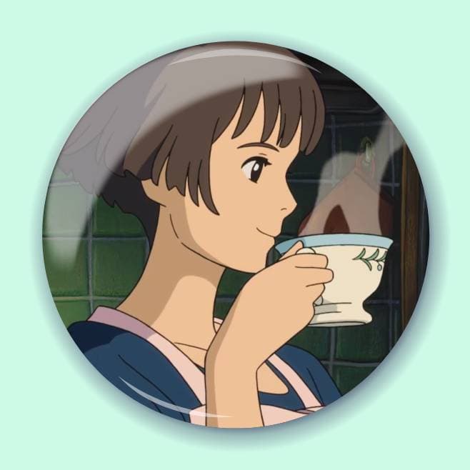 Аніме значок Поньо на кручі (Ponyo on the Cliff) 19, 56 мм, глянець