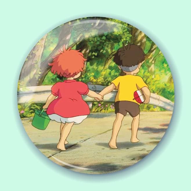 Аніме значок Поньо на кручі (Ponyo on the Cliff) 25, 56 мм