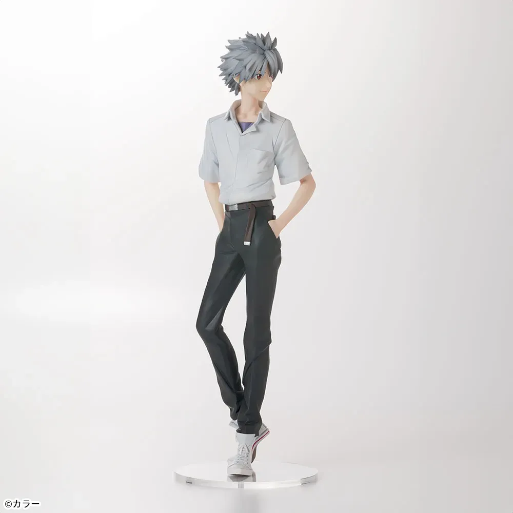 Аніме фігурка Кавору Наґіса (Kaworu Nagisa) School Uniform Ver. Sega — Єванґеліон (Evangelion), 22 см, статична, в коробці, оригінал, 2025 5