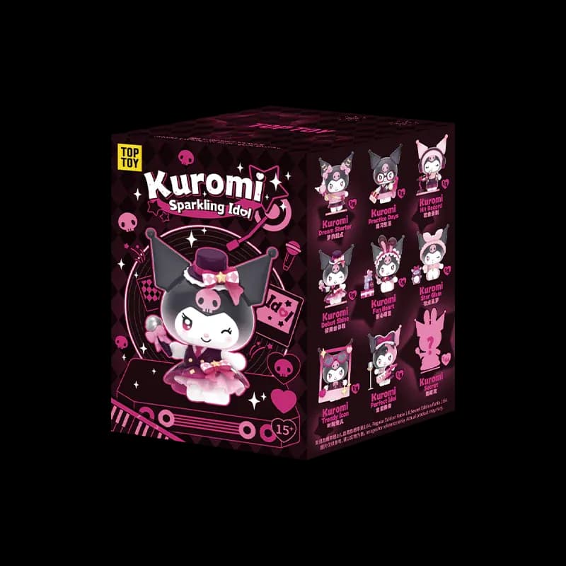 Аніме фігурка-сюрприз Куромі (Kuromi) — Sanrio, Sparking Idol Series, Blind Box, Top Toy 11