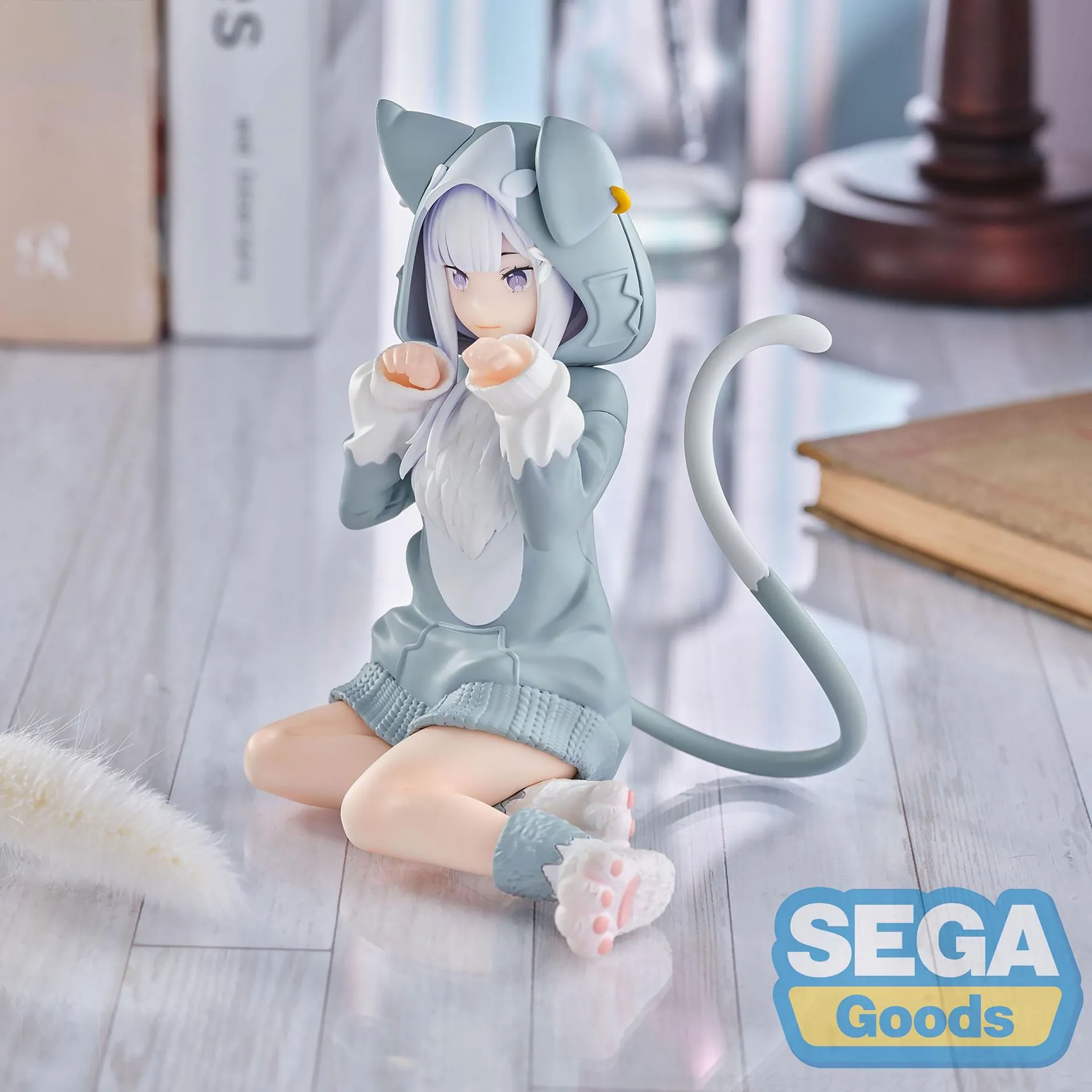 Аніме фігурка Емілія (Emilia) Yumemirize Sega (Mofumofu Pack) — Переродження: Життя в іншому світі з нуля (Re:Zero Starting Life in Another World), 8 см 6