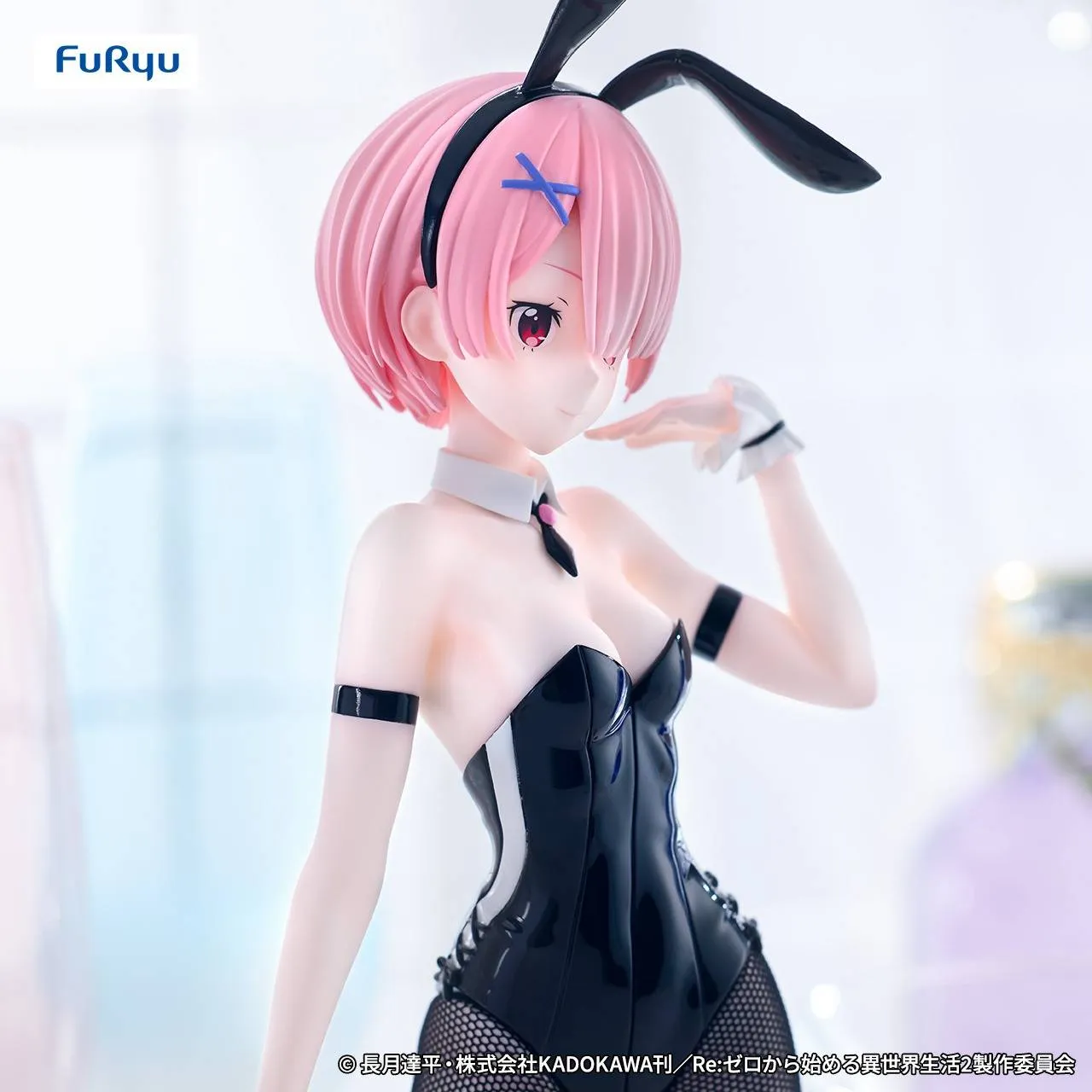 Аніме фігурка Рам (Ram) BiCute Bunnies Bicolor Ver. Furyu — Переродження: Життя в іншому світі з нуля (Re:Zero Starting Life in Another World), 30 см 4