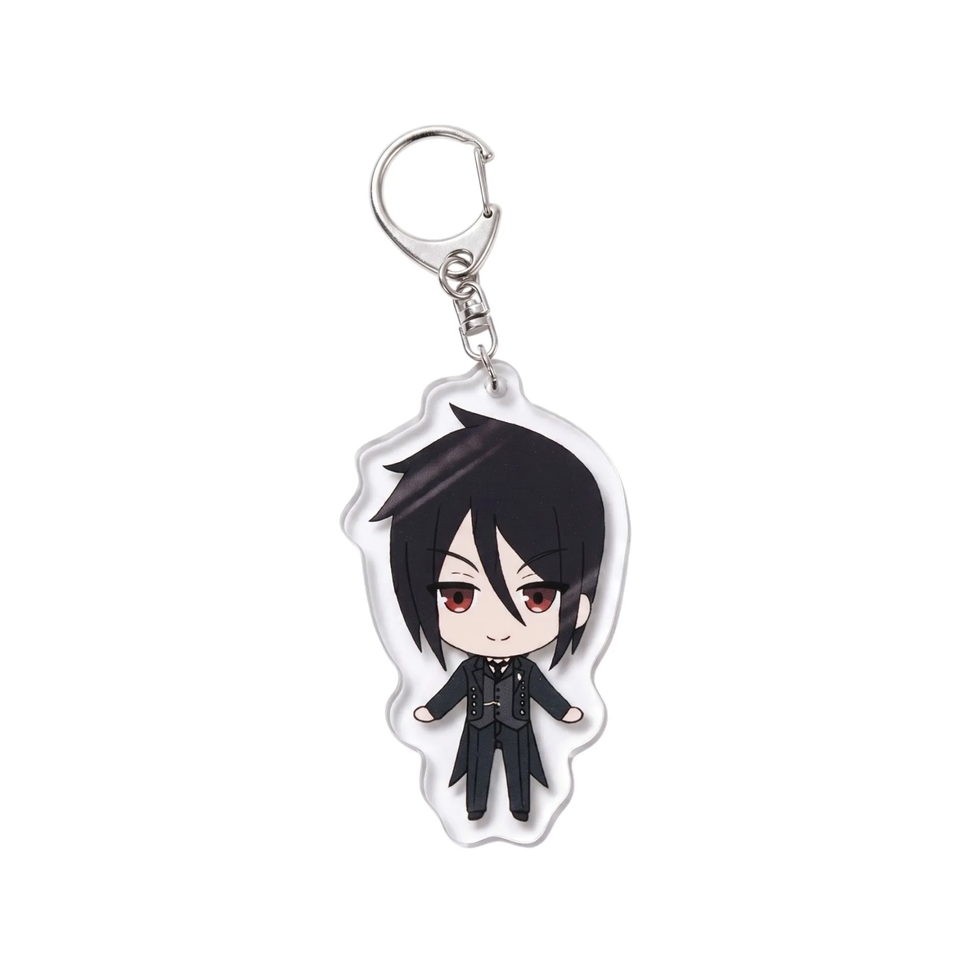 Акриловий аніме брелок Себастьян Мікаеліс - Темний дворецький (Black Butler), 6 см