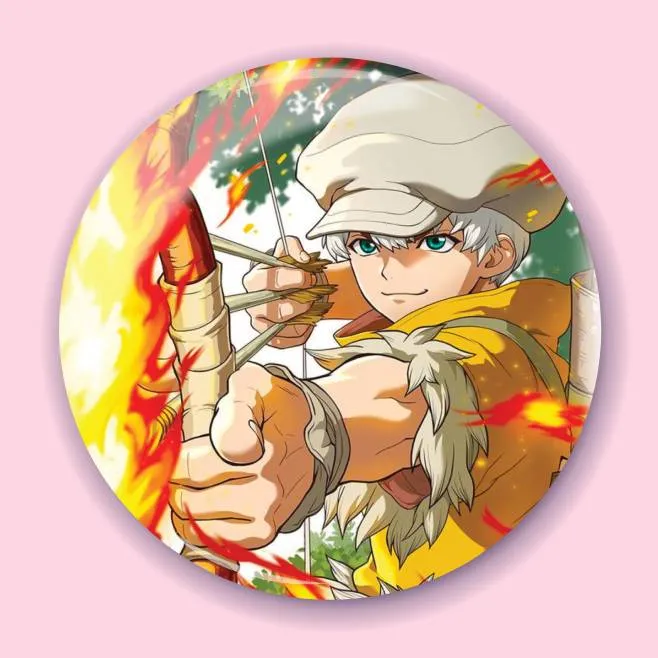 Аніме значок Доктор Стоун (Dr. Stone) 61, 56 мм
