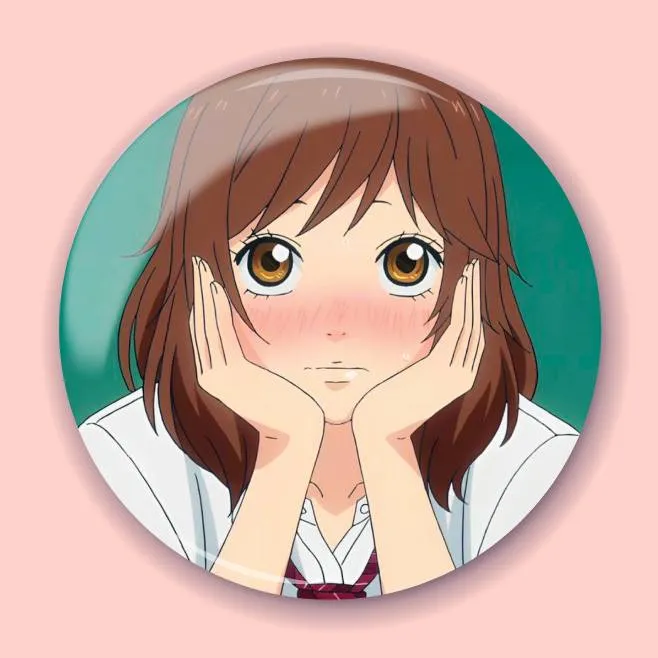 Аніме значок Шлях юності (Ao Haru Ride) 8, 56 мм, глянець