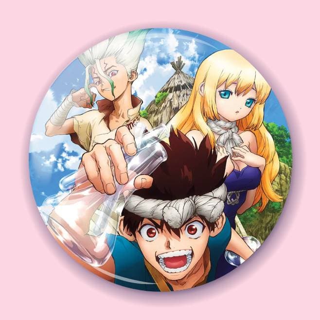 Аніме значок Доктор Стоун (Dr. Stone) 1, 56 мм, глянець
