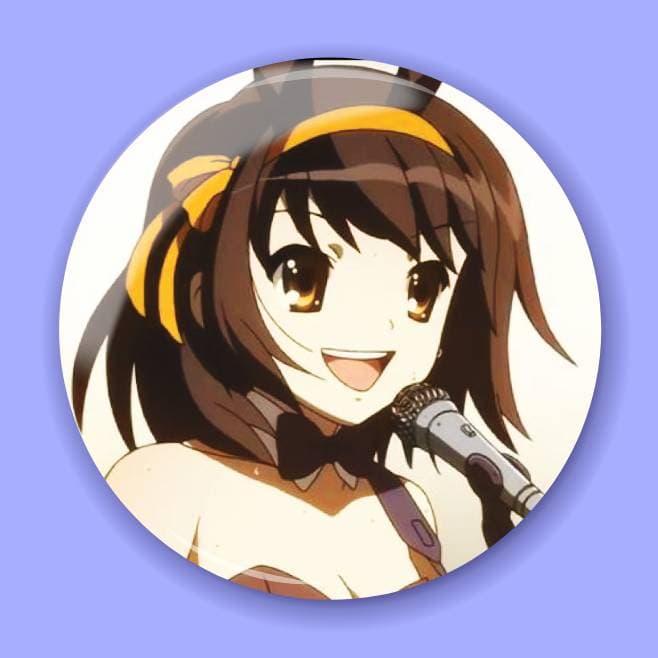 Аніме значок Меланхолія Харухі Судзумії (The Melancholy of Haruhi Suzumiya) 24, 56 мм