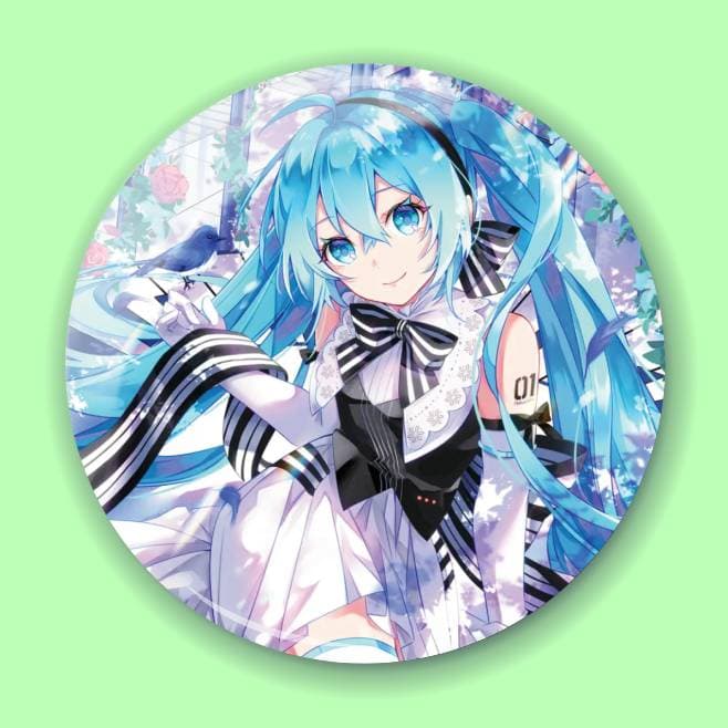 Аніме значок Хацуне Міку (Hatsune Miku) — Піапро Карактерс (Piapro Characters) 32, 56 мм, глянець