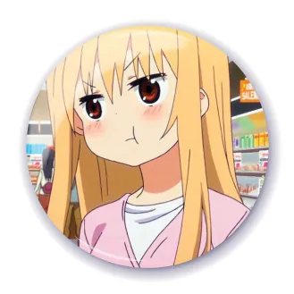 Аніме значок Дволика сестричка Умару (Himouto! Umaru-chan) 11, 56 мм, глянець
