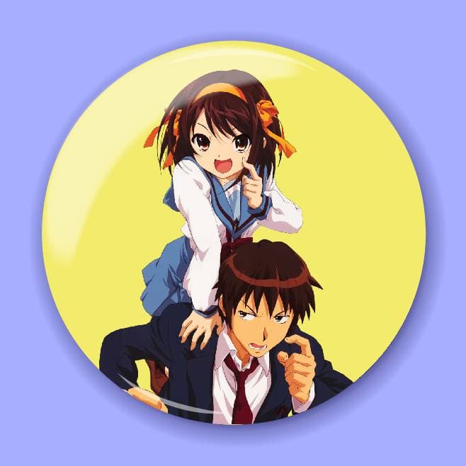 Аніме значок Меланхолія Харухі Судзумії (The Melancholy of Haruhi Suzumiya) 13, 56 мм