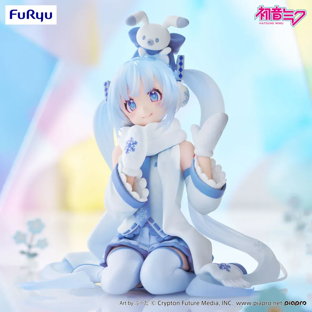 Аніме фігурка Сноу Міку (Snow Miku) Sky Town 10th Ver. Noodle Stopper Furyu — Хацуне Міку (Hatsune Miku), 15 см 3