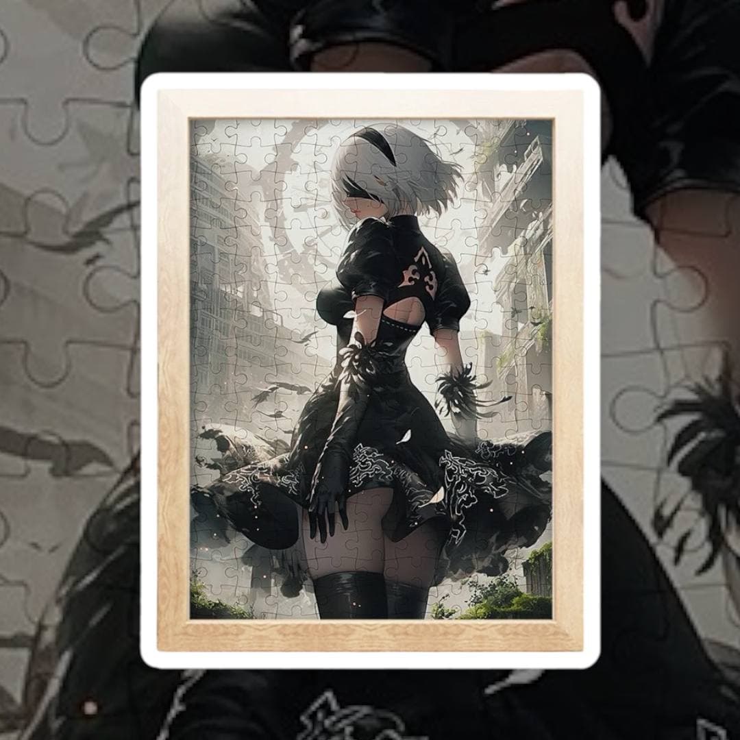Аніме дерев'яний пазл з рамкою — Ніер: Автомата (NieR: Automata), 25х35 см, 200 шт