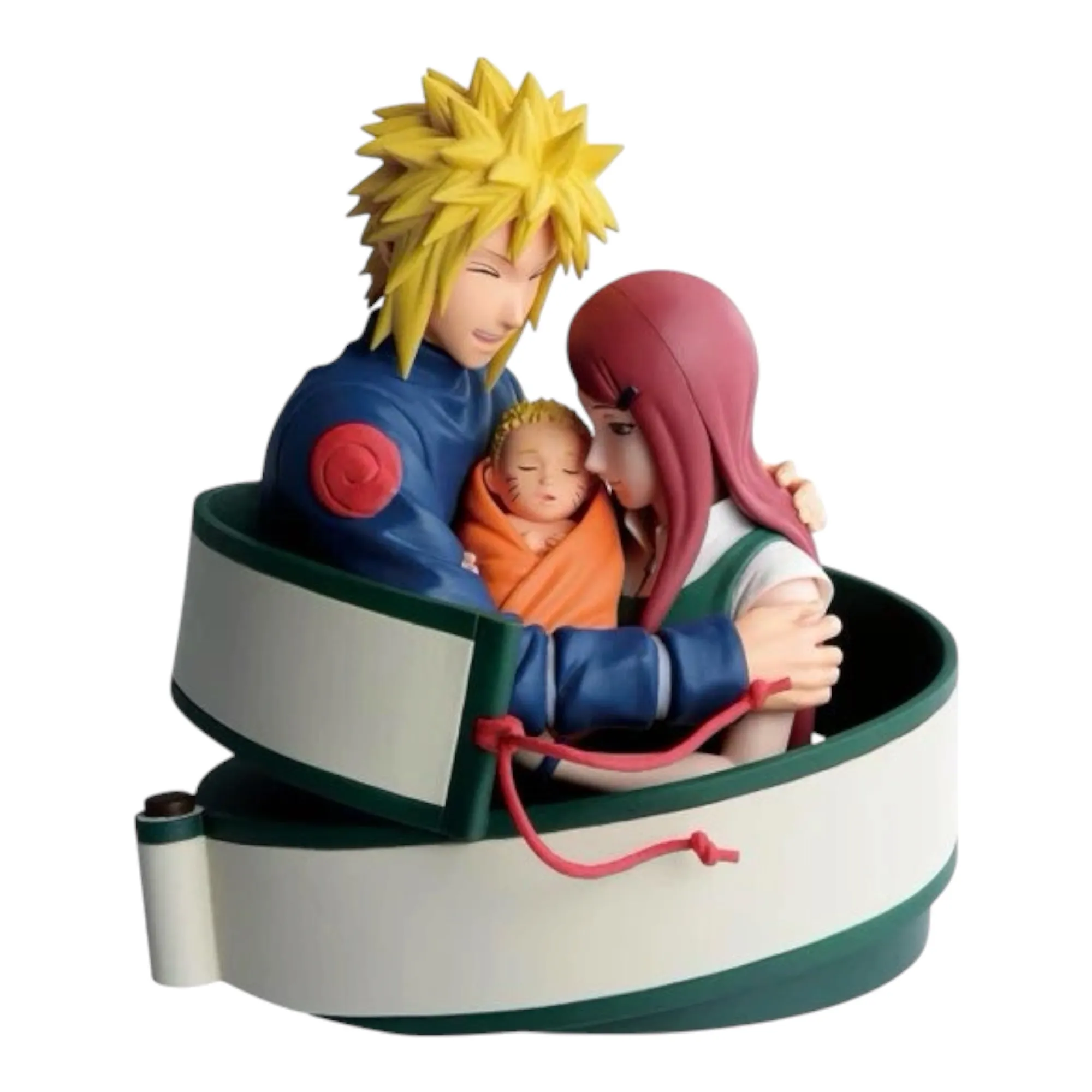 Аніме фігурка Мінато, Кушина та немовля Наруто (Minato, Kushina & Baby Naruto) — Наруто (Naruto), серія Naruto 72 Series, виробник Banpresto, 13 см