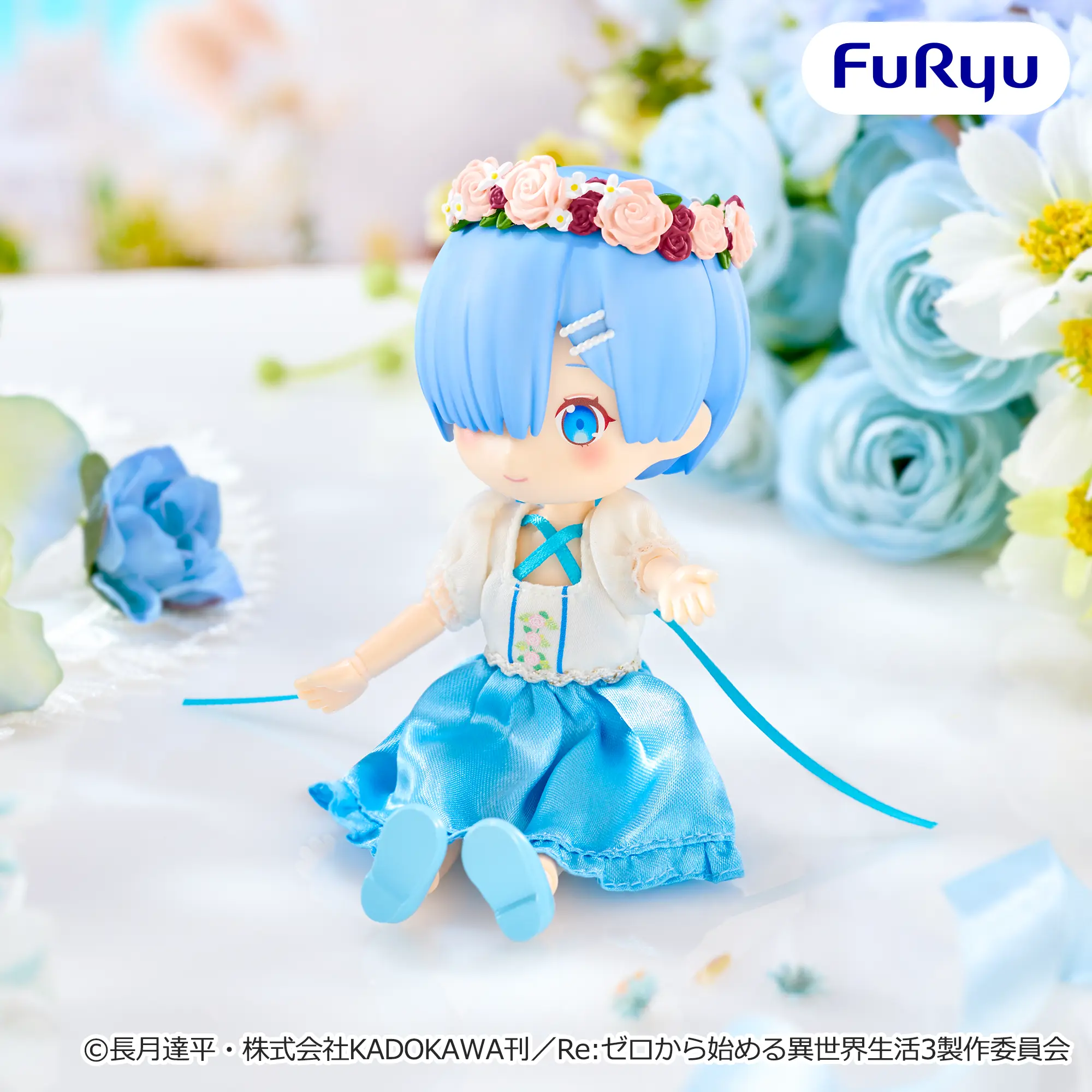 Аніме фігурка Рем (Rem: Bridesmaid) — Re:Zero — Початок життя в іншому світі з нуля (Re:Zero - Starting Life in Another World), серія MeloDoll, 15 см, виробник FuRyu 3