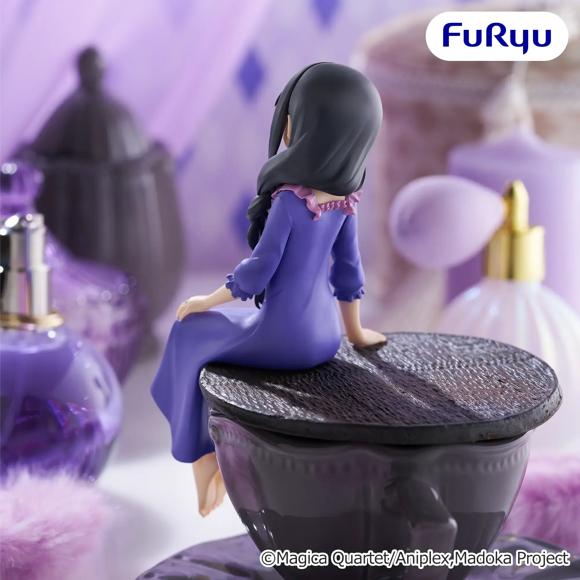Аніме фігурка Хомура Акемі (Homura Akemi Themed Nightwear Ver.) — Дівчинка-чарівниця Мадока Маґіка (Puella Magi Madoka Magica), серія Noodle Stopper, 15 см 3