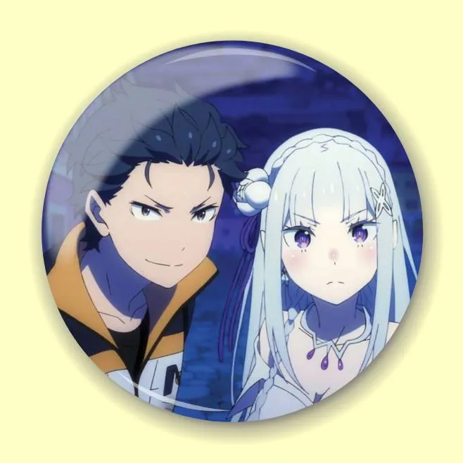 Аніме значок Переродження: Життя в іншому світі з нуля (Re:Zero Starting Life in Another World) 32, 56 мм, глянець