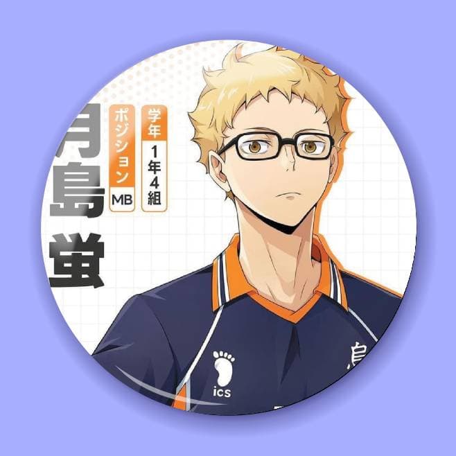 Аніме значок Волейбол (Haikyuu!!) 91, 56 мм, глянець