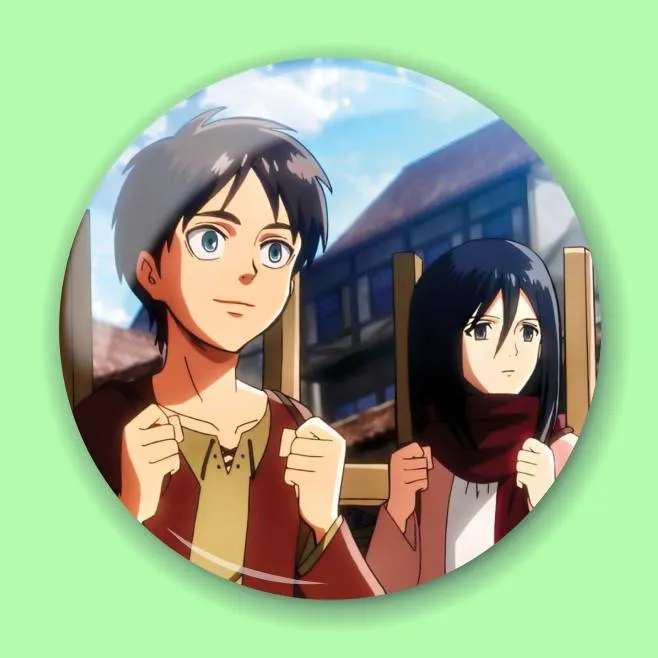 Аніме значок Атака титанів (Attack on Titan) 67, 56 мм