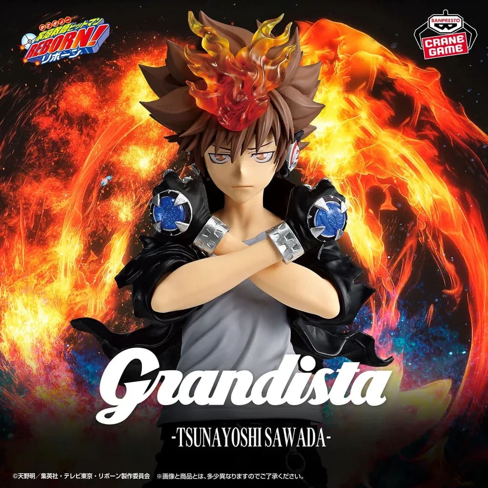 Аніме фігурка Цунайоші Савада (Tsunayoshi Sawada) — Репетитор-кілер Реборн! (Katekyo Hitman Reborn!), серія Grandista, 27 см, виробник Banpresto 5